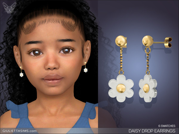Cutesy Diamond Shape Drop Earrings for Kids