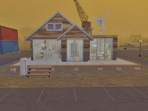 Sims 4 — 1052 Harborway - [No CC] by Addie25 — A second-hand reformed house from an existing container fully prepared for