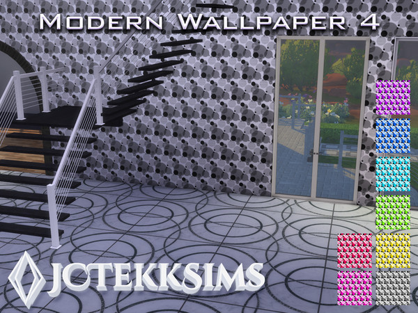 Sims 4 — Modern Wallpaper 4 by JCTekkSims — Created with love by your friendly neighborhood creator, JCTekkSims.