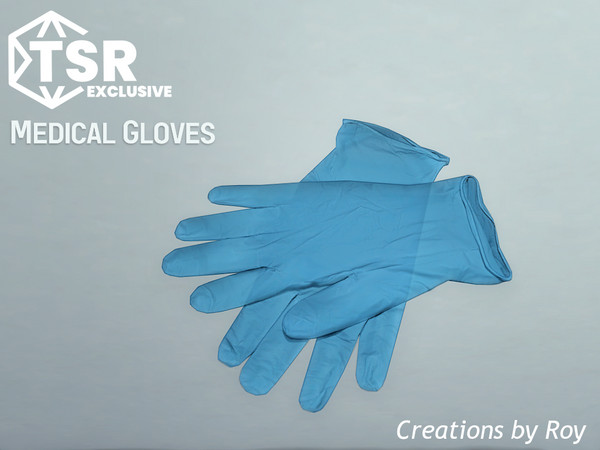 Sims 4 — Medical Gloves by RoyIMVU — Gloves to prevent you from touching a sick person directly. Ew. 