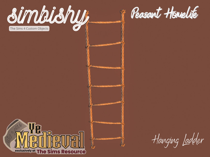The Sims Resource - Ye Medieval - Peasant Homelife - Hanging Ladder