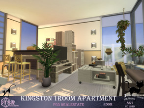 Sims 4 — Kingston 1Room Apartment by Merit_Selket — a contemporary 1 room apartment in friendly colors, built for my Lot