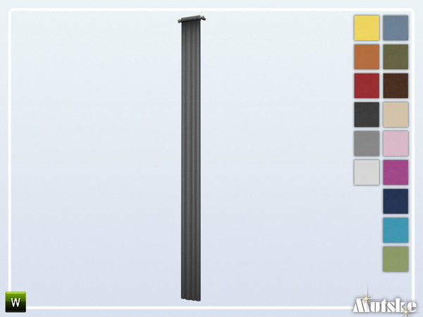 Sims 4 — New York Curtain Tall Wall by Mutske — This curtain is part of the New York Constructionset. Made by Mutske@TSR.