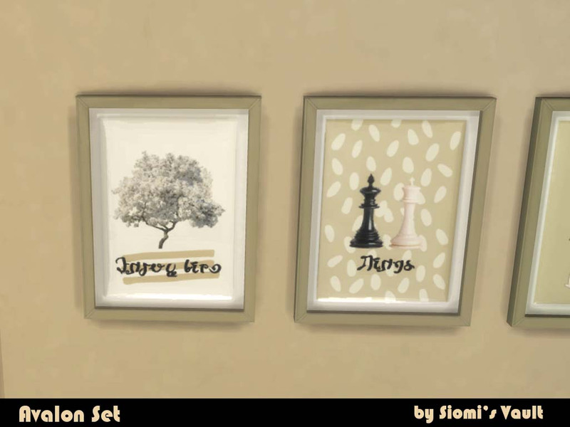 Sims 4 Avalon Paintings by siomisvault