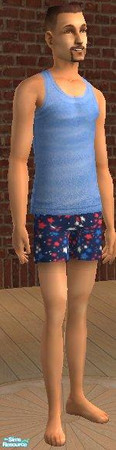 Sims 2 — Mr Conservative - Stars by MsPixie618 — Star printed undies for those modest Sims.