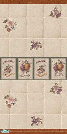 Sims 2 — Juicy peaches by devilishdawn — tiled wall