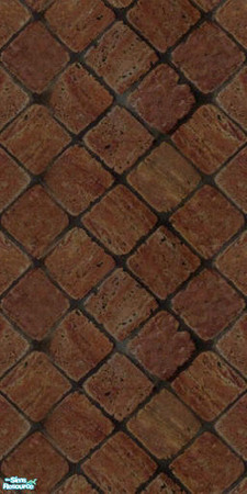 Sims 2 — "Petrified Wood" Stone Wall by simnamedchris — Matches the Maxis floor. TSRAA. Enjoy!