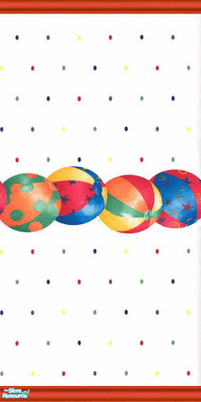 Sims 2 — Beach balls by devilishdawn — wall