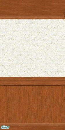 Sims 2 — Simple Wood Panel w/Crinkly Cream Paint by literoticangel — This simple wood panel wall is perfect for any room