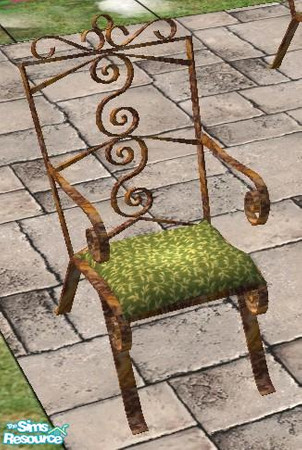 Sims 2 — living chair green recolor by wondernounou — You all know this linequd objects. I like this exterior set very
