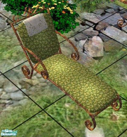 Sims 2 — lounger green recolor by wondernounou — You all know this linequd objects. I like this exterior set very much