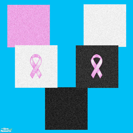 Sims 2 — Pink Ribbon Carpet Set by Vanya13 — For Breast Cancer Awareness Month.