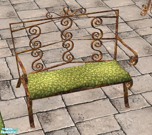 Sims 2 — banch green recolor by wondernounou — You all know this linequd objects. I like this exterior set very much and