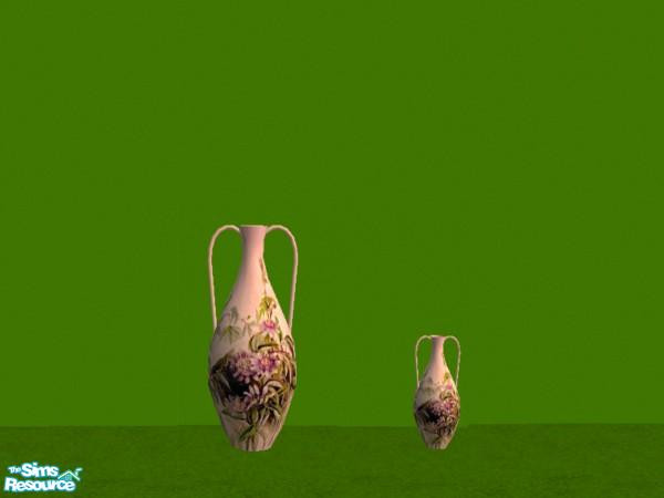 Sims 2 — leslie_PASSION FLOWER100606 - #270470 by peepers42 — set of 9 flower amphora/ urns goes with the wildflower