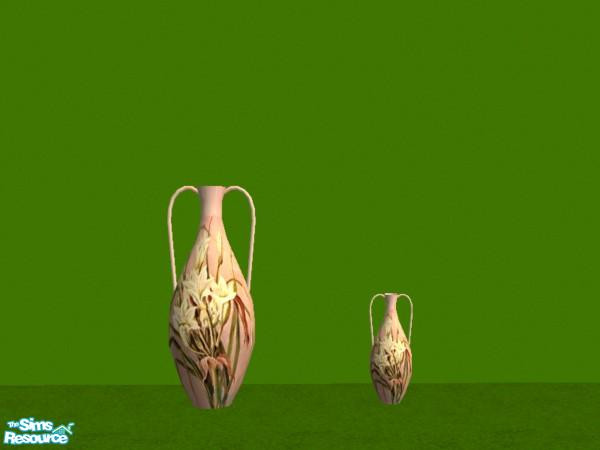 Sims 2 — leslie_LILY BOUQUET100606 - #270470 by peepers42 — set of 9 flower amphora/ urns goes with the wildflower