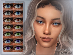 Sims 4 — Skyla Eyes [HQ] by Benevita — Skyla Eyes Costume Makeup Category HQ Mod Compatible 14 Swatches For all age I