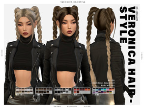 Sims 4 — Veronica Hairstyle by Leah_Lillith — Veronica Hairstylke All LODs Smooth bones Custom CAS thumbnail Works with