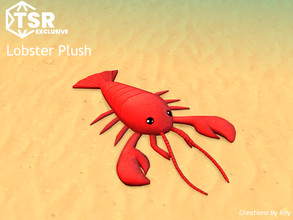 Sims 4 — Lobster Plush by RoyIMVU — A cute and cuddly lobster plush. 