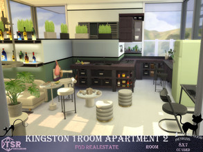 Sims 4 — Kingston 1Room Apartment 2 by Merit_Selket — modern 1 room apartment in warm colors, built for my Lot Kingston,