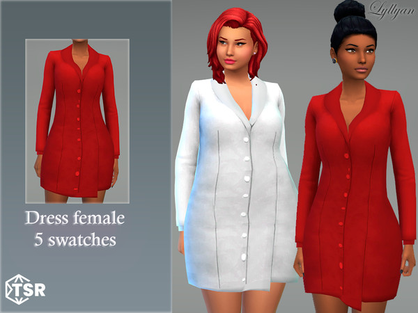 The Sims Resource - Dress female Raquel