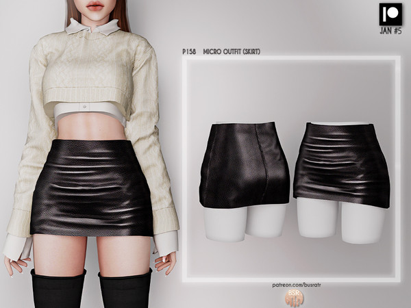 The Sims Resource - [PATREON] (Early Access) MICRO OUTFIT (SKIRT) P158