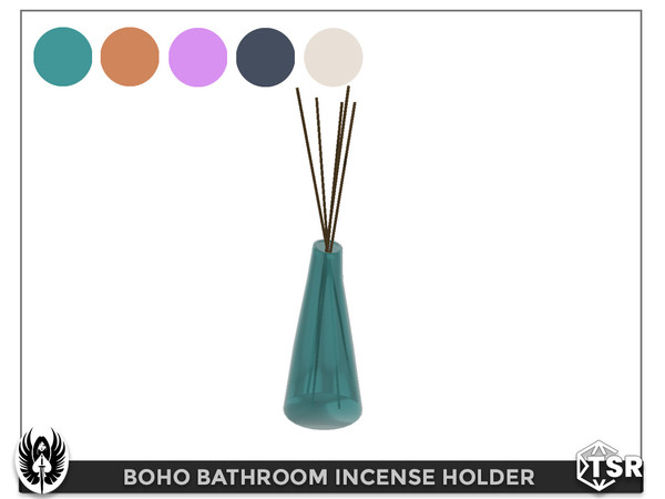 Sims 4 — Boho Bathroom Incense Holder by nemesis_im — Incense Holder from Boho Bathroom Set - 5 Colors - Base Game
