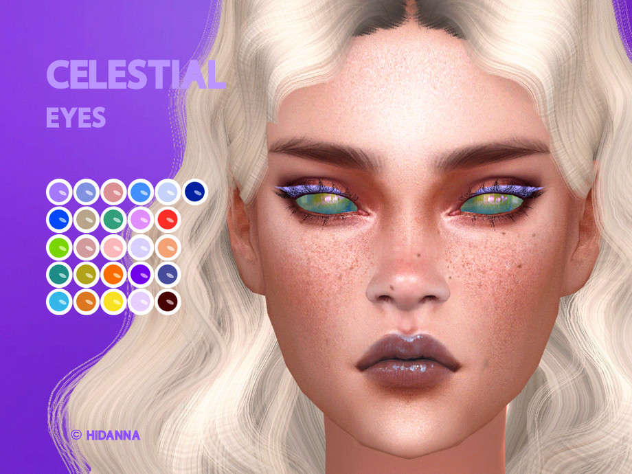 The Sims Resource - Celestial Eyes (Face Paint) - HQ