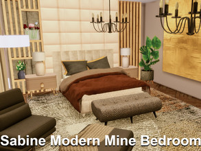 Sims 4 — Sabine Modern Mine Bedroom | Only TSR CC by GenkaiHaretsu — Modern Mine bedroom for Sabine Shell (2nd floor)