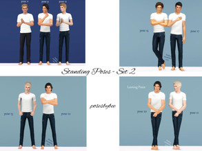 Sims 3 — Just Standing Set 2 by jessesue2 — Set 2 for male standing poses. Most of these are also learning poses. The