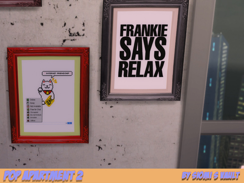 Sims 4 Pop Apartment II Paintings #03 by siomisvault