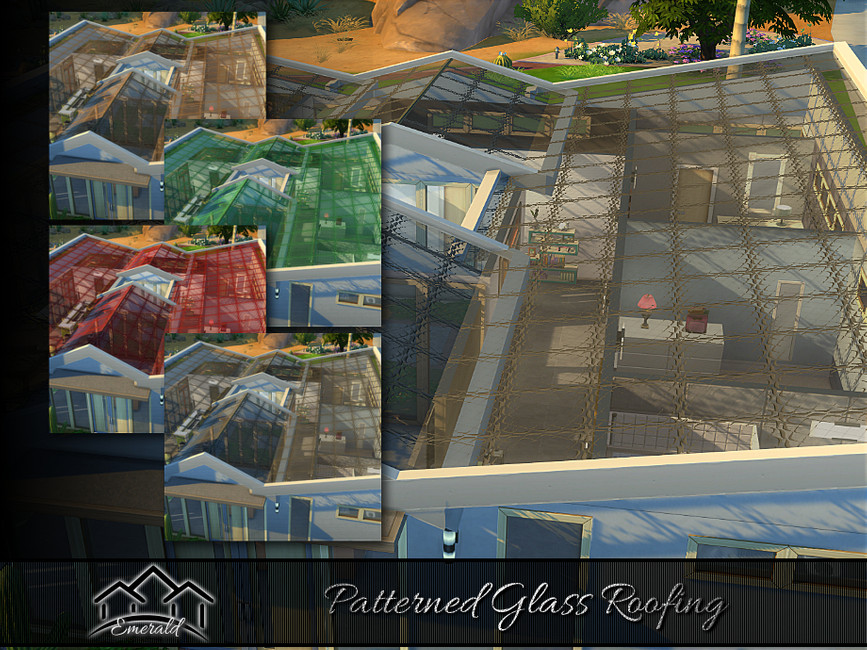 The Sims Resource Patterned Glass Roofing