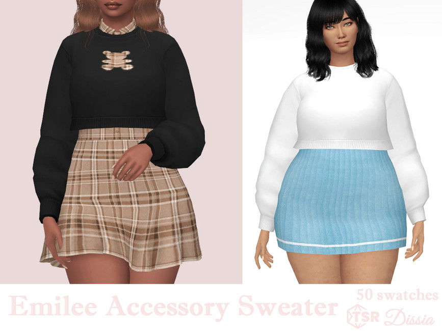 The Sims Resource - Emilee Accessory Sweater