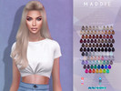 Sims 4 — [Patreon] Maddie- Hairstyle by Anto — Long hairstyle pinned at the back Thank you so much for downloading my