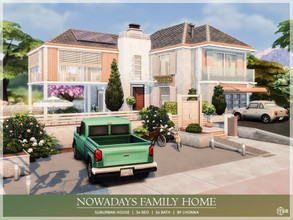 Sims 4 — Nowadays Family Home /No CC/ by Lhonna — Medium, contemporary, suburban house for a family. NO CC! Price: 155