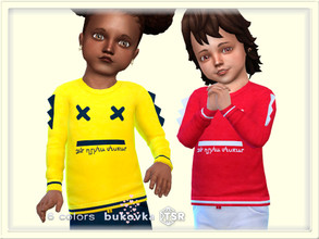 Sims 4 — Shirt  XX  by bukovka — Shirt for toddlers, boys and girls. Installed standalone, suitable for the base game. 6