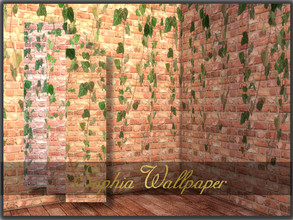 Sims 4 — Sophia Wallpaper  by KyoukoAya — Sophia Wallpaper Hanging Leaves by KyouokAya
