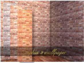 Sims 4 — Sophia 2 Wallpaper by KyoukoAya — Sophia 2 Wallpaper bricks by KyoukoAya