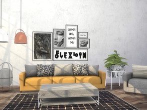Sims 4 — Novato Living Room by Onyxium — Onyxium@TSR Design Workshop Living Room Collection | Belong To The 2023 Year
