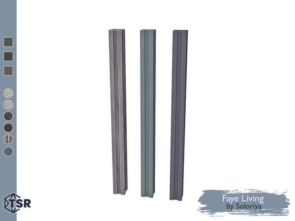 Sims 4 — Faye Living. Column by soloriya — Decorative column. Part of Faye Living set. 3 color variations. Category: