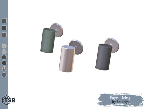 Sims 4 — Faye Living. Wall Light by soloriya — Wall light. Part of Faye Living set. 3 color variations. Category: