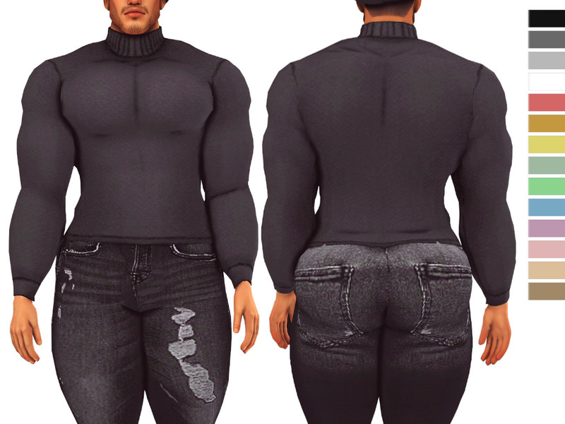 Sims 4 The Sims Resource | Kade Turtleneck by TSR Creator