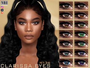 Sims 4 — Clarissa Eyes N136 by MagicHand — Eyes with shine for males and females in 16 swatches - HQ Compatible. Preview