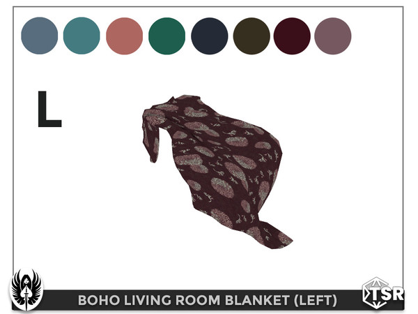 Sims 4 — Boho Living Room Blanket (Left) by nemesis_im — Blanket (Left) from Boho Living Room Set - 8 Colors - Base Game