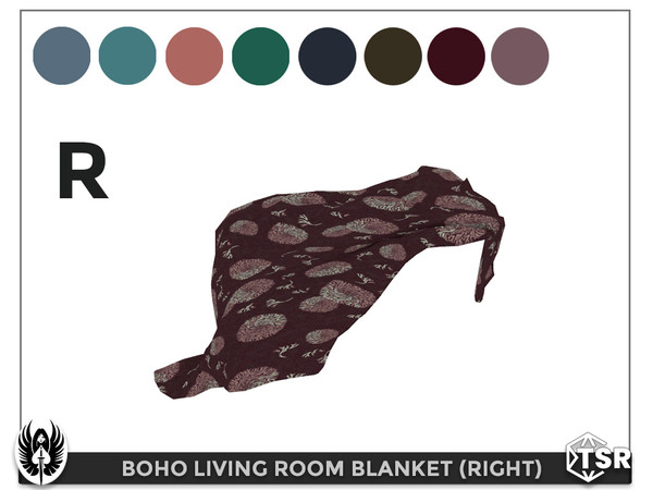 Sims 4 — Boho Living Room Blanket (Right) by nemesis_im — Blanket (Right) from Boho Living Room Set - 8 Colors - Base