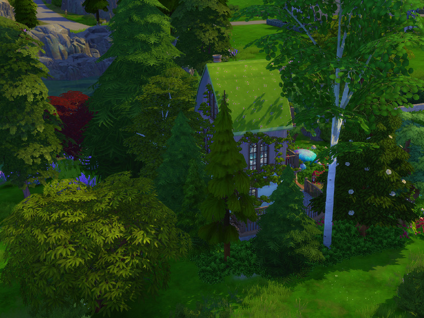 The Sims Resource Bramblewood Forest Cottage no cc