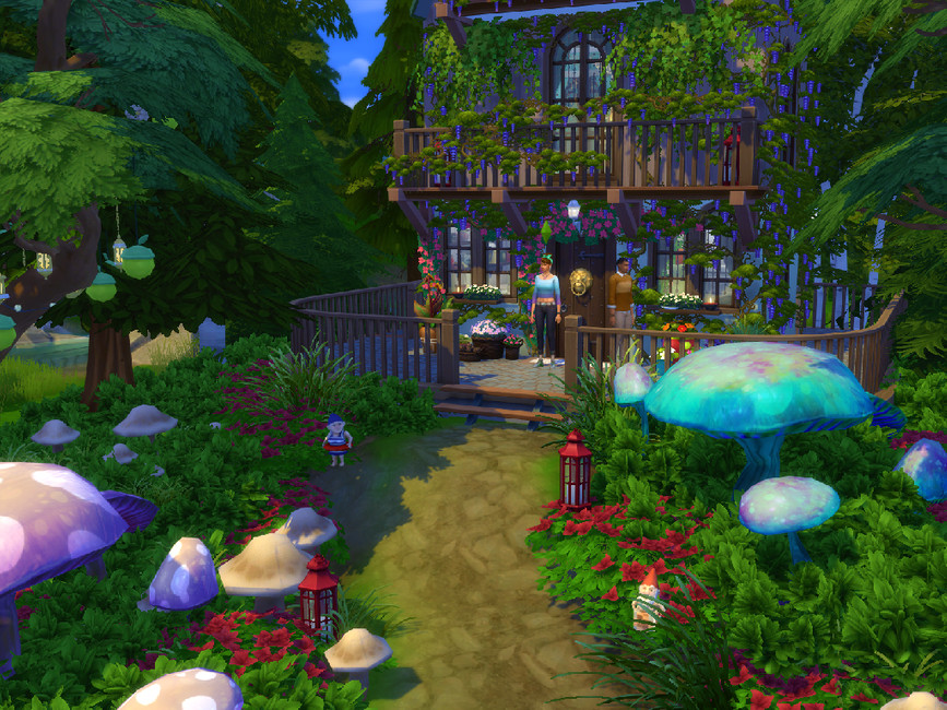 The Sims Resource Bramblewood Forest Cottage no cc