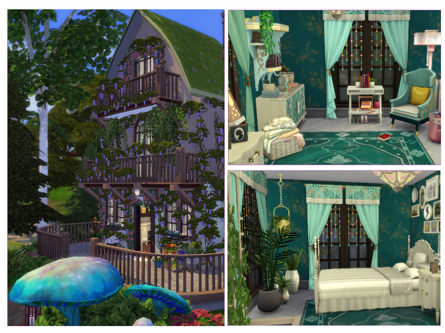 The Sims Resource Bramblewood Forest Cottage no cc