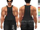 Sims 4 — Dacre Tank Top by mushroomsims — Muscle fitted Tank Top - 14 Swatches - Custom Thumbnail - Smooth Weights -