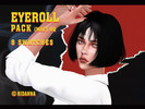 Sims 4 — Eye Roll Pack (Face Paint) - HQ by HIDANNA — Eye Roll Pack - Halloween special or something. Find it in Face