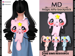 Sims 4 — Magic kitty backpack Child by Mydarling20 — new mesh base game compatible all lods all maps 9 colors The texture